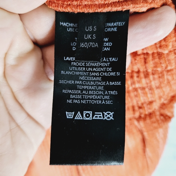 UO URBAN OUTFITTERS | drapey soft corduroy wide leg high waist pants - Picture 6 of 10